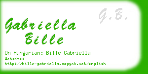 gabriella bille business card